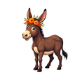 thumbnail image 4 of cartoon Donkey Theme Stickers, Waterproof Donkey Theme Sticker for Water Bottle Laptop Phone Cases Planner Skateboard Luggage Helmet Party Favor Decor, Ideal for Adults Teens Teacher Rewards, 4 of 9