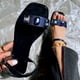 thumbnail image 1 of Sandalias de verano para mujer, sandalias planas sin cordones, zapatos romanos de cristal, sandalias informales con punta abierta Wmkox8yii  nm8160, 1 of 8