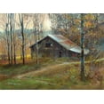 thumbnail image 2 of Bansemer, Roger 14x11 White Modern Wood Framed Museum Art Print Titled - Pinnacle Mountain Barn, 2 of 4