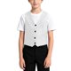 thumbnail image 5 of Odeerbi Chaqueta de Traje de Niños Con Cuello En V Chaqueta de Botón Con Bolsillos Chaqueta de Vestido Formal Para La Fiesta de Boda, 5 of 7