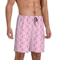 thumbnail image 5 of KLL Breast Cancer Awareness5 for Men's 1-Pack Shorts,Sleep Pajama Shorts for Men Soft Pj Shorts Men's Pajama Bottoms Sleepwear -4X-Large, 5 of 7