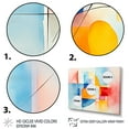 thumbnail image 3 of Designart "Drifting Tachisme in Grey and Blue" Oversized Abstract Wall Art - Modern Grey Tachisme Hallway Wall Art Decor, 3 of 4