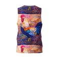 thumbnail image 2 of Rocae Rooster Oil Painting for Men's Basketball Jersey Lightweight and Breathable Athletic Tank Top,Quick-Drying Sports Jersey XX-Large, 2 of 9