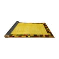 thumbnail image 2 of Ahgly Company Indoor Rectangle Solid Yellow Modern Area Rugs, 5' x 7', 2 of 4