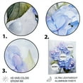 thumbnail image 3 of Designart "Blue violet Hydrangea Eternal Blooms II" Floral Metal Art Living Room, 3 of 5