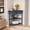 Navy Blue, variant on 33.8" Triangular Light Espresso wood Corner Side Table,3 Tier End Corner Table with Solid Legs for Living Room, Bedroom