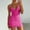 Hot Pink, variant on Munlar Women's Slip Dress Sleeveless V Neck Dress Sexy Bodycon Sequins Solid Mini Dress