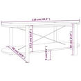 thumbnail image 5 of vidaXL Coffee Table Black 110x48x40 cm Engineered Wood, 5 of 5