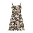 thumbnail image 6 of 4-5 Years Toddler Girl Camouflage Dress Little Kid Short Sleeve Cotton Dress for 3-14 Years, 6 of 7