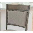 thumbnail image 3 of Home Square 3 Piece Upholstered Counter Stool Set with Metal Base in Pewter, 3 of 10