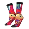 thumbnail image 2 of Super Why Adult Socks Casual Tube Socks Durable Comfort Calf Socks Soft Elastic Crew Socks 2 Black-1, 2 of 9