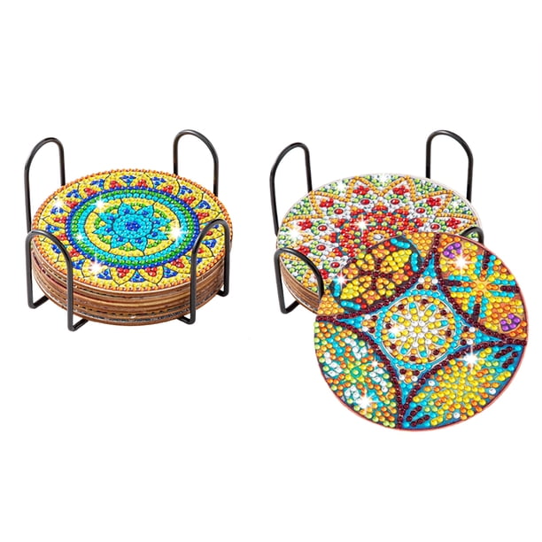 Cuadros Decorativos Datura DIY diamantes pintura Likrtyny posavasos madera con Rack