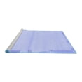 thumbnail image 2 of Ahgly Company Machine Washable Indoor Square Solid Blue Modern Area Rugs, 7' Square, 2 of 4