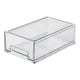 thumbnail image 2 of Caja organizadora para refrigerador, 1 unidad, tipo cajón, contenedor apilable de material transparente para despensa organizada (blanco)., 2 of 7