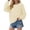 Beige, variant on Female Long Sleeve Sweatshirt Womens Tops Long Sleeve Shirts Fall Casual V-Neck T-Shirts Loose Puff Long Sleeve Tops Tunic Flowy Blouses Dressy Lightweight Pullover Sweatshirts Size Xl
