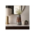 thumbnail image 3 of Elegant Glass Vase for Living Room Decor - Home Decor Accents with Sculptural Form and Grounded Base - Decorative Flower Vase for Room, Bedroom, House, Office and Table Display - 17", Black & Red, 3 of 13