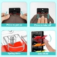 thumbnail image 2 of Lumikrypt 2 Pack Hat Organizer for Baseball Caps, Wall Mounted Hat Rack with Spring Clips, Adhesive or Screw-In Cap Holder for Closet & Door, Holds 20+ Caps, Black, 2 of 7