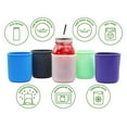 thumbnail image 2 of Quart 32oz Silicone Sleeves/ for Protecting Ball, Kerr, Canning Jars by (Multicolor, 5 Pack), 2 of 9