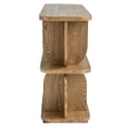 thumbnail image 3 of JERFIT Modern 3-Tier Wood Shelf Console Table with Ash Veneer, for Entryway, Living Room & Bedroom, 3 of 9