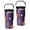 Black, variant on Spooky Night Tumbler 30oz - Pumpkin Black Cat Pattern Halloween Dark Theme - Double Wall Insulated Stainless Steel Cup, Leak Proof Flip Straw