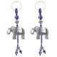 thumbnail image 1 of 2 llaveros colgantes con forma de elefante, diablo y ojos azules para coche., 1 of 6