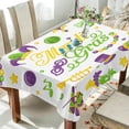 thumbnail image 4 of 54"x54" Mardi Gras Tablecloth Waterproof Washable Polyester Square Table Cover Durable Tablecloth for Kitchen Dining Table Party Decor, 4 of 7