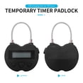 thumbnail image 5 of Terpovery Smart Time Lock LCD Display USB Rechargeable Temporary Timer Padlock, Black, 5 of 9