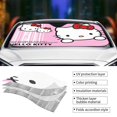 thumbnail image 3 of Hello Kitty Car Windshield Sunshades, Front Windshield Sun Shade, Hardened Sun Visor Shield Cover, Foldable Reflector For Car Truck Suv, Keeps Your Vehicle Cool, 3 of 8