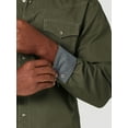 thumbnail image 3 of Wrangler Men's Retro® Premium Olive Long Sleeve Button Down Shirt 2330786, 3 of 4