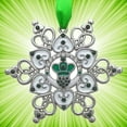 thumbnail image 6 of Irish Ornament - Claddagh Ornament - Irish Snowflake Ornament - 7154, 6 of 6