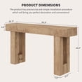 thumbnail image 2 of Ataucjin Farmhouse Console Table,61" Minimalist Vintage Entryway Table, Storage Rustic Sofa Table with Open Shelves for Hallway, Living Room, Foyer, Bedroom, 2 of 5