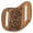 Floral Tan 2, variant on Large Hilason Western Floral Stylish Design Geniune Leather Knife Holder
