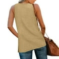 thumbnail image 4 of Tank Tops for Women Summer V Neck T Shirts Trendy Sleeveless Basic Tee Loose Fit 2025 Fashion, 4 of 6