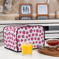 thumbnail image 5 of Rateoe Hand Drawn Strawberry Pattern Toaster Covers 4 Slice Wide Slot,Bread Machine Cover,Bread Dust Cover & Fingerprint Protection,Appliance Covers, 5 of 6