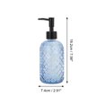 thumbnail image 4 of Unique Bargains 1 Pc Cylinder Argyle Soap Dispenser 13.53oz Blue Black, 4 of 6