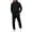 75#Black, variant on Men's 2 Piece Sweatsuits Outfit Pullover Hoodie and Sweatpants Casual Daily Wear Spring Summer Breathable Set