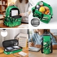 thumbnail image 5 of Yspwyqan 4 Piece Boys Green Dinosaur Backpack Set 17 Inch Large Capacity 600D Polyester Boys Back to School Bookbag Lunch Bag Pencil Case Water Bottle Bag for Elementary School, 5 of 7
