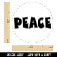 thumbnail image 2 of Peace Fun Text Self-Inking Rubber Stamp Ink Stamper - Purple Ink - Medium 1 Inch, 2 of 7