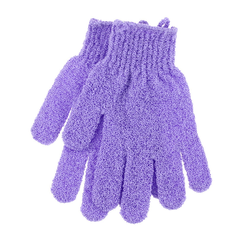 1 Pair Bath Exfoliating Glove Five Fingers Body Scrub Gloves Bath