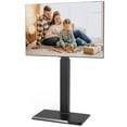 thumbnail image 6 of FITUEYES Swivel Modern Floor TV Stand for 32-75 Inches, Height Adjustment, with Durable Iron Base,Black, 6 of 7