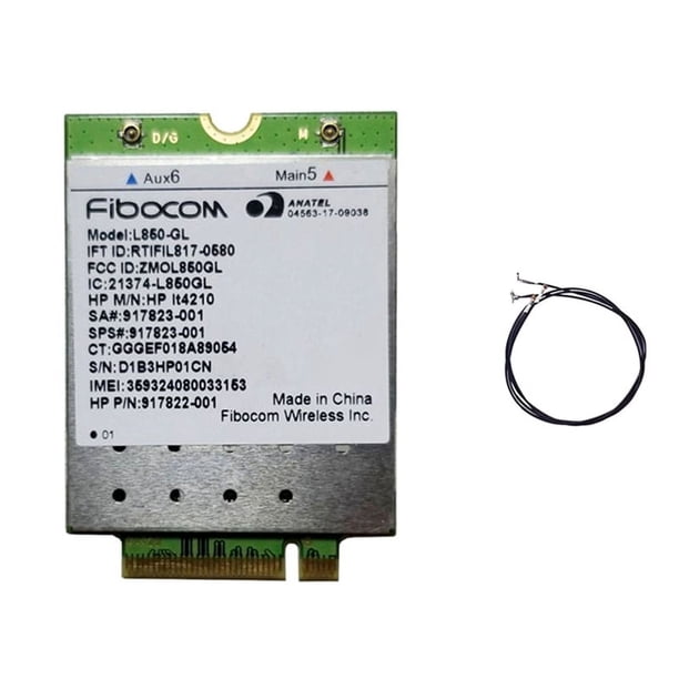 Tarjeta L850LT4210 FDD-LTE TDD-LTE 4G Módulo 4G :917823-001/002 para Portátiles 430 440 450 G5