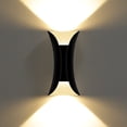 thumbnail image 1 of Luz de pared LED moderna y creativa de 10 W, impermeable, IP65, bañador de pared de aluminio LED para interiores y exteriores, 3000 K, negro, 1 of 5