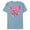 Ocean Blue, variant on Disney Minnie Mouse Icon Pink Hearts Valentine's Day - Short Sleeve Blended T-Shirt for Adults -Customized-Yellow