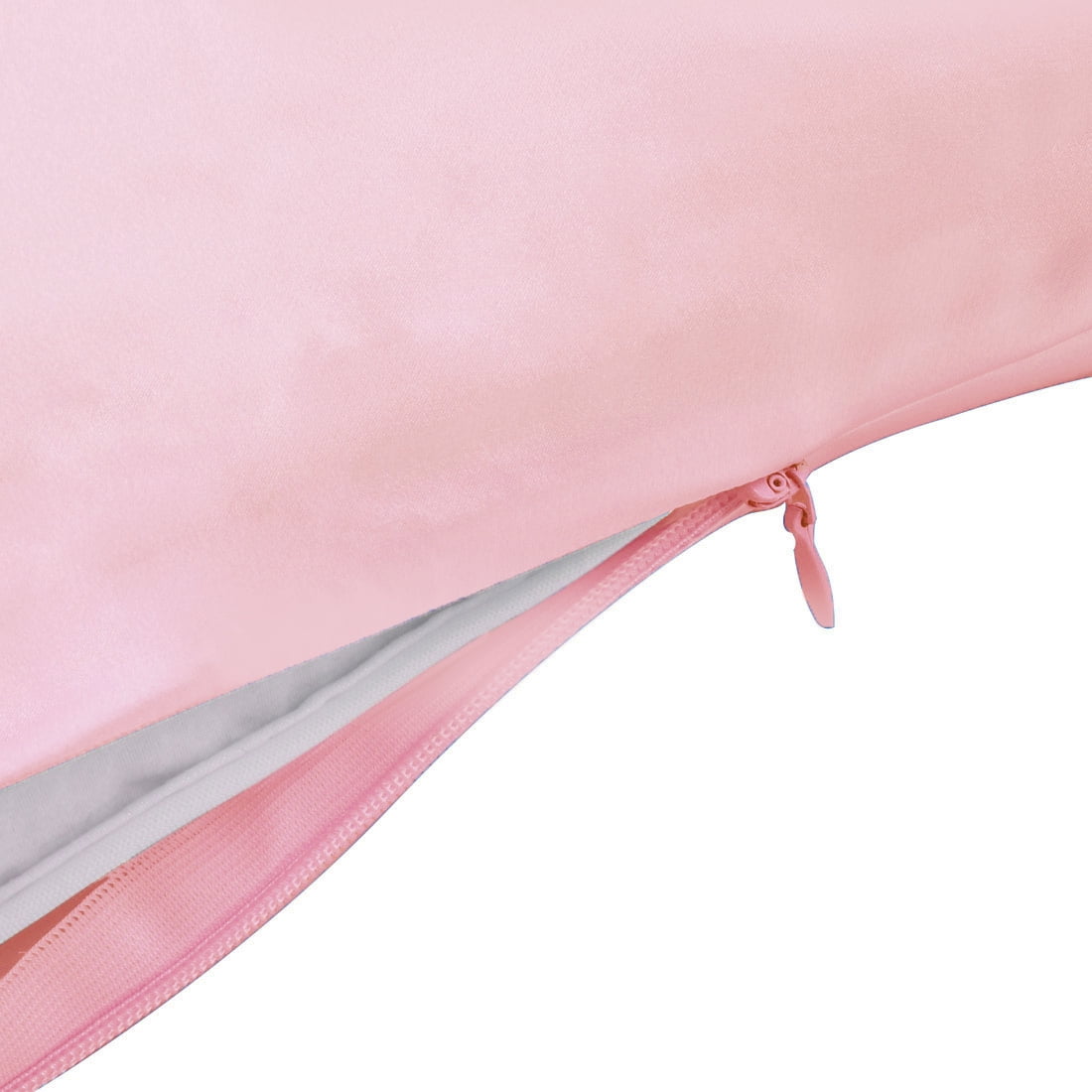Unique Bargains 1 Piece 100% Silk Pillowcase Pink Standard