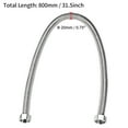thumbnail image 2 of Uxcell 31.5" Línea de agua flexible corrugada de acero inoxidable con conector hembra G3/4 y arandela, 2 of 4
