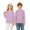 Light Violet, variant on Mercatoo Kids Long Sleeve Crew Neck T-Shirt, Soft Breathable Raglan Tee with Contrast Stitching, Casual Basic Tops for Boys Girls School Daily Outdoor Wear