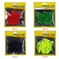 thumbnail image 4 of Toystoory 20 piezas de pesca de Larva de doble cola, señuelo suave, cebo de plástico artificial para peces, gusano falso Pescar 2 #, 4 of 6