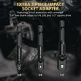 thumbnail image 4 of AMTOVL Impact to 1/4 Hex Converter - 1/2 3/8 1/4-INCH Drive Female to 1/4-Inch Hex Adapter with 3PCS Socket Adapter Set for Ratchet Wrench Drivers, Impact Bit Holders, Quick-Change Chuck, 4 of 8
