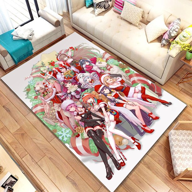 Alfombra de Navidad para chica Sexy con estampado HD, alfombra de área grande para sala de estar, dormitorio, sofá, decoración antideslizante zhangyuxiang unisex