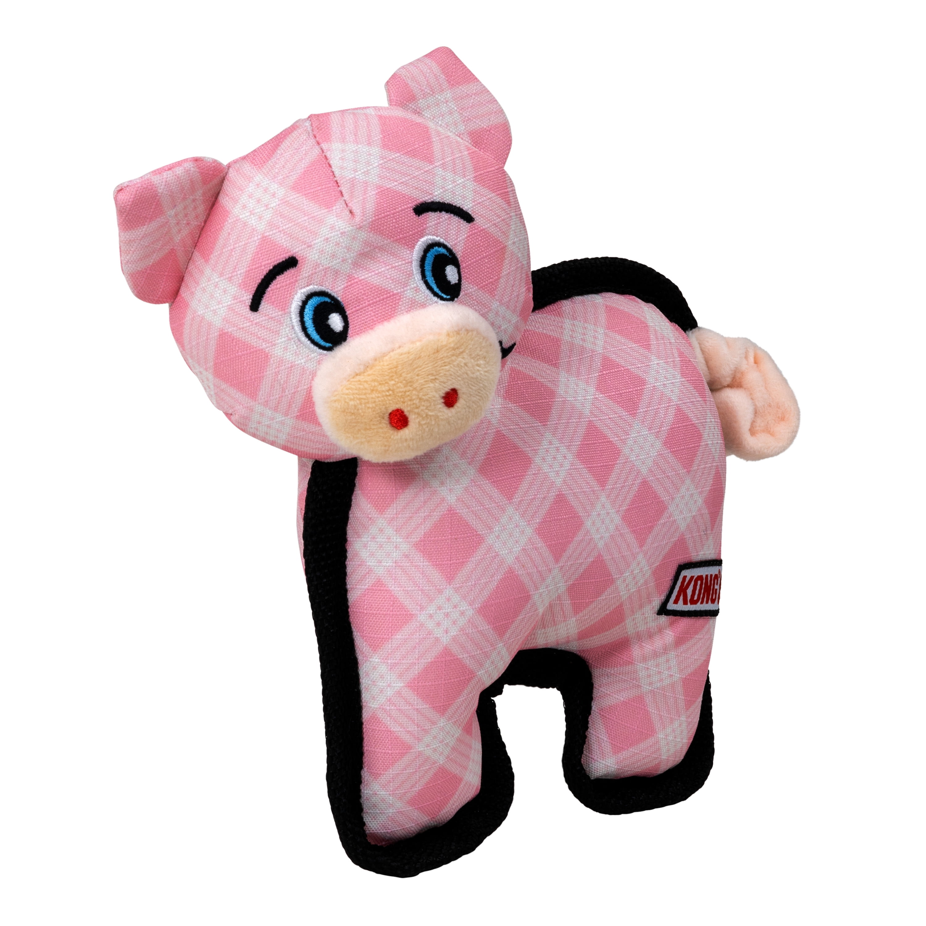 KONG® Ballistic® Pig Squeaker Dog Toy, Medium, for Dogs Between 15-35 lbs
